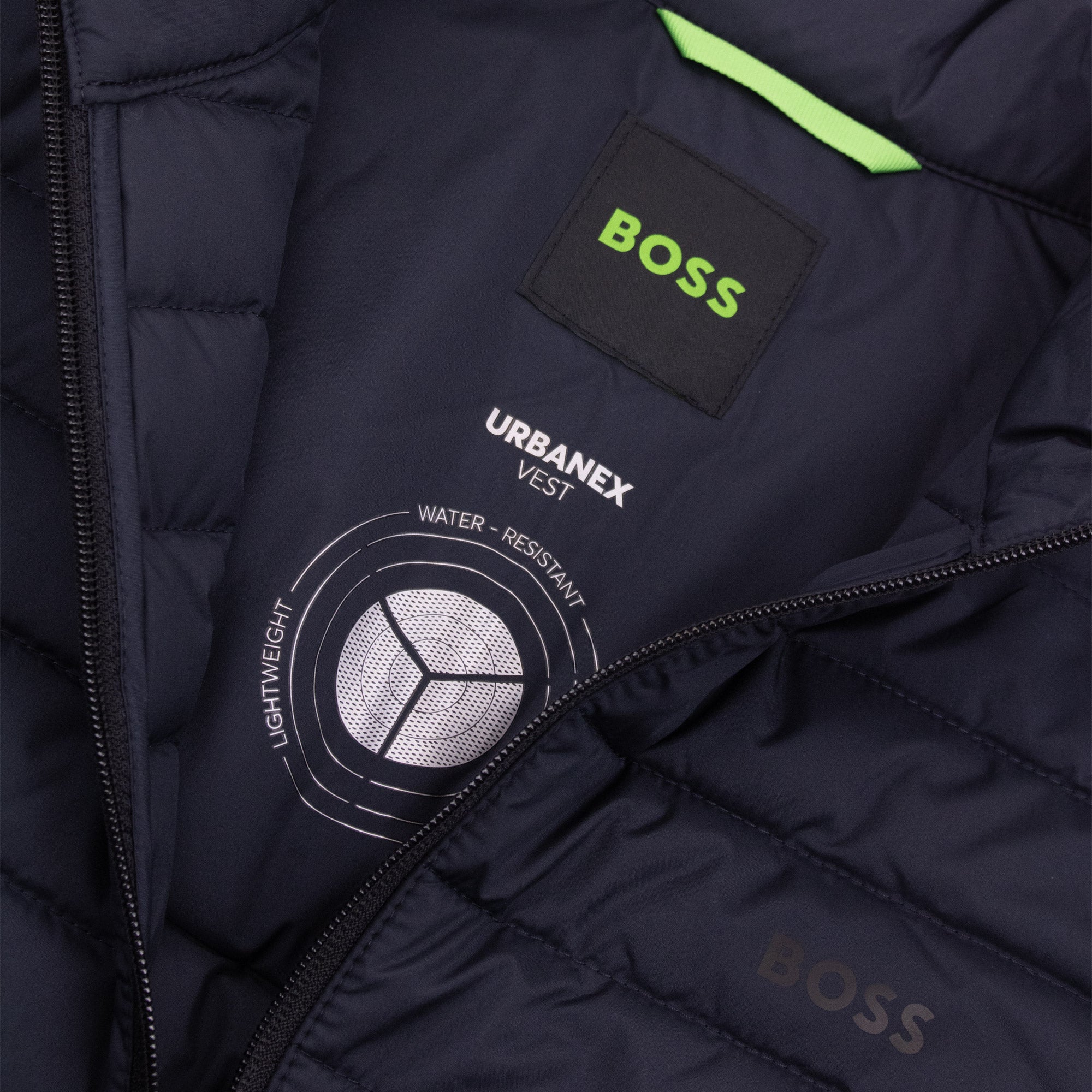 Hugo Boss Water Repellent Gilet with Reflective Accents Navy 402