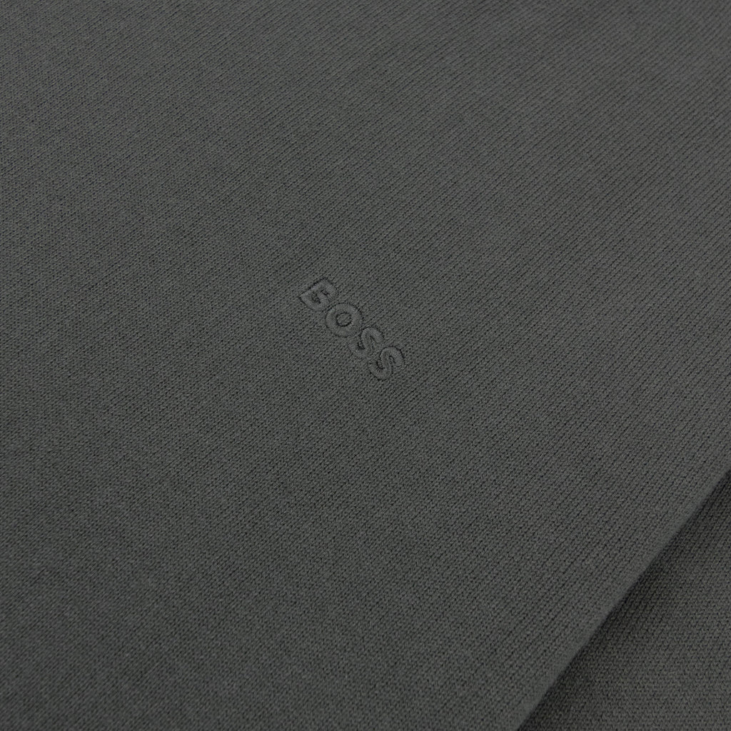 Hugo Boss Cotton Sweater With Embroidered Logo Green 348