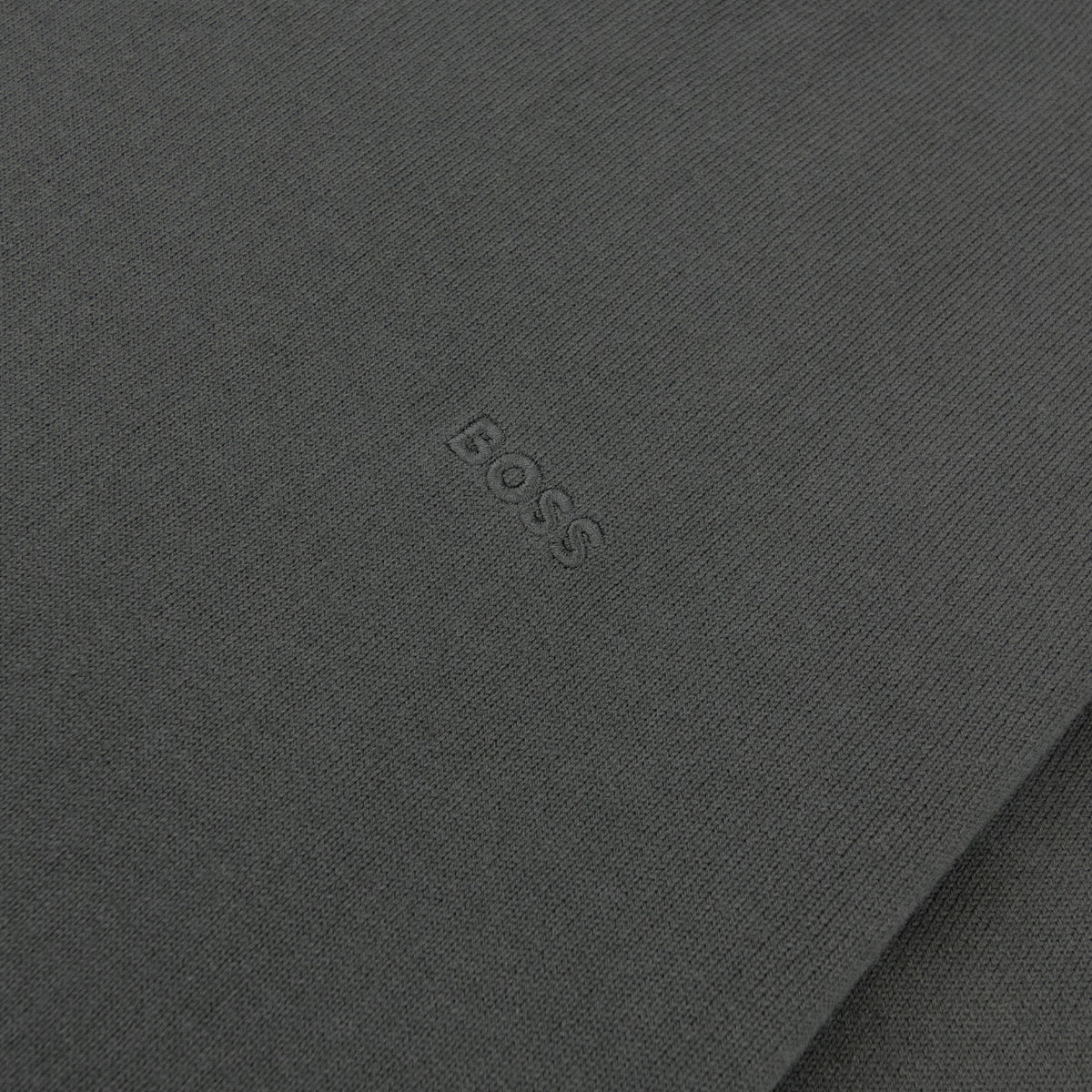 Hugo Boss Cotton Sweater With Embroidered Logo Green 348