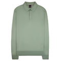 Hugo Boss Cotton Sweater With Polo Collar Green 373
