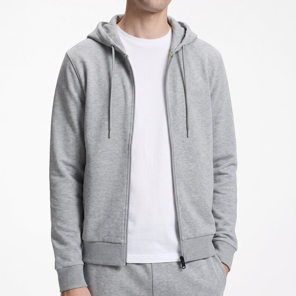 Hugo Boss Saggy Zip Up Track Hoody GREY 042