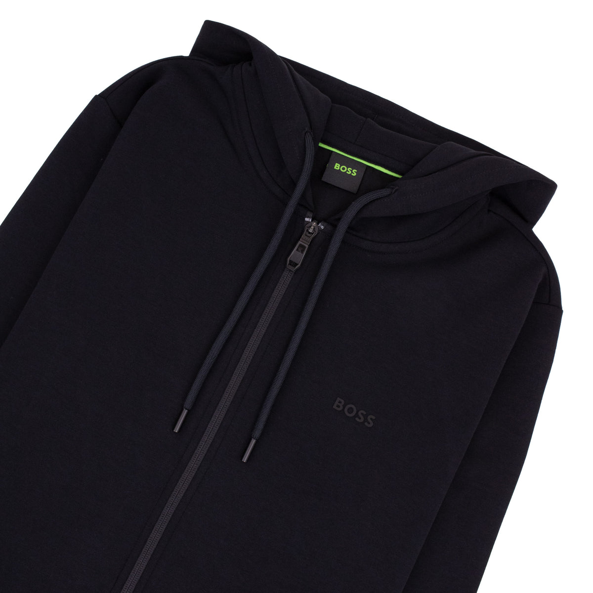 Hugo Boss Saggy Zip Up Track Hoody Black 001