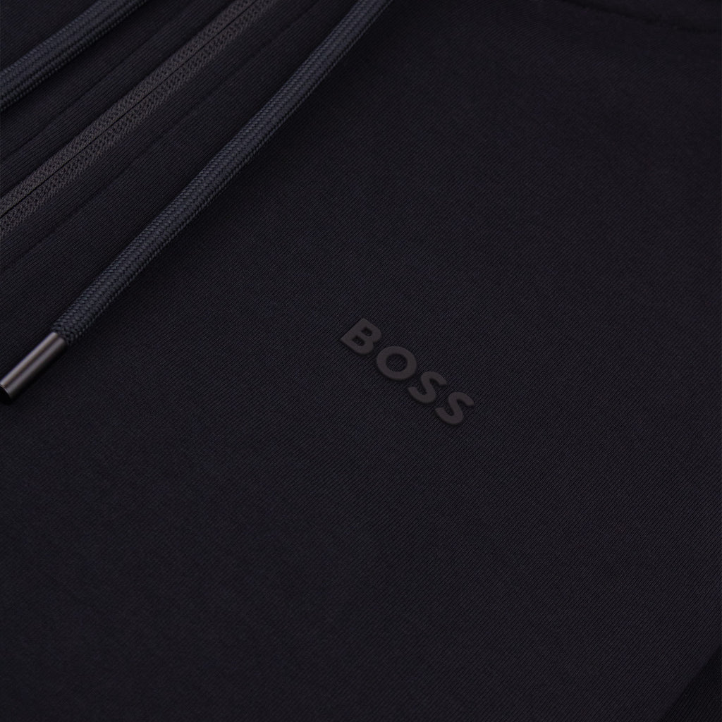 Hugo Boss Saggy Zip Up Track Hoody Black 001