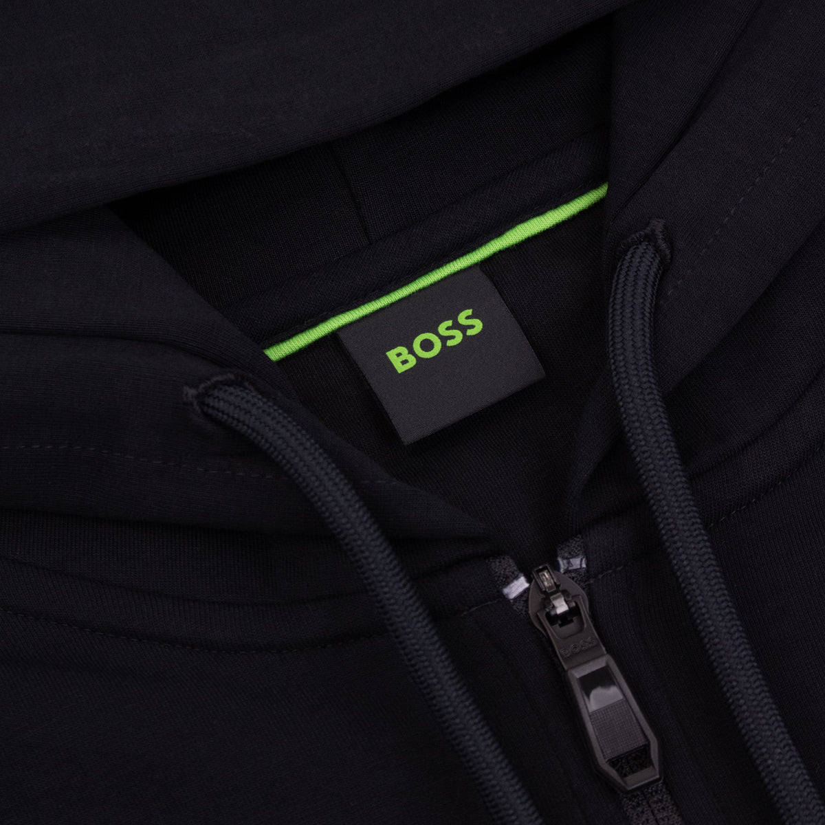 Hugo Boss Saggy Zip Up Track Hoody Black 001