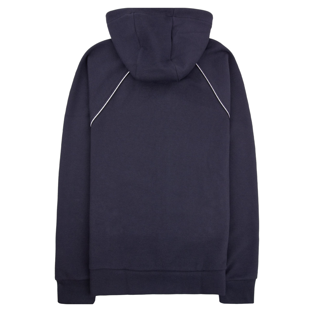 Hugo Boss Cotton-Blend Zip Hoodie With Piping Navy 403