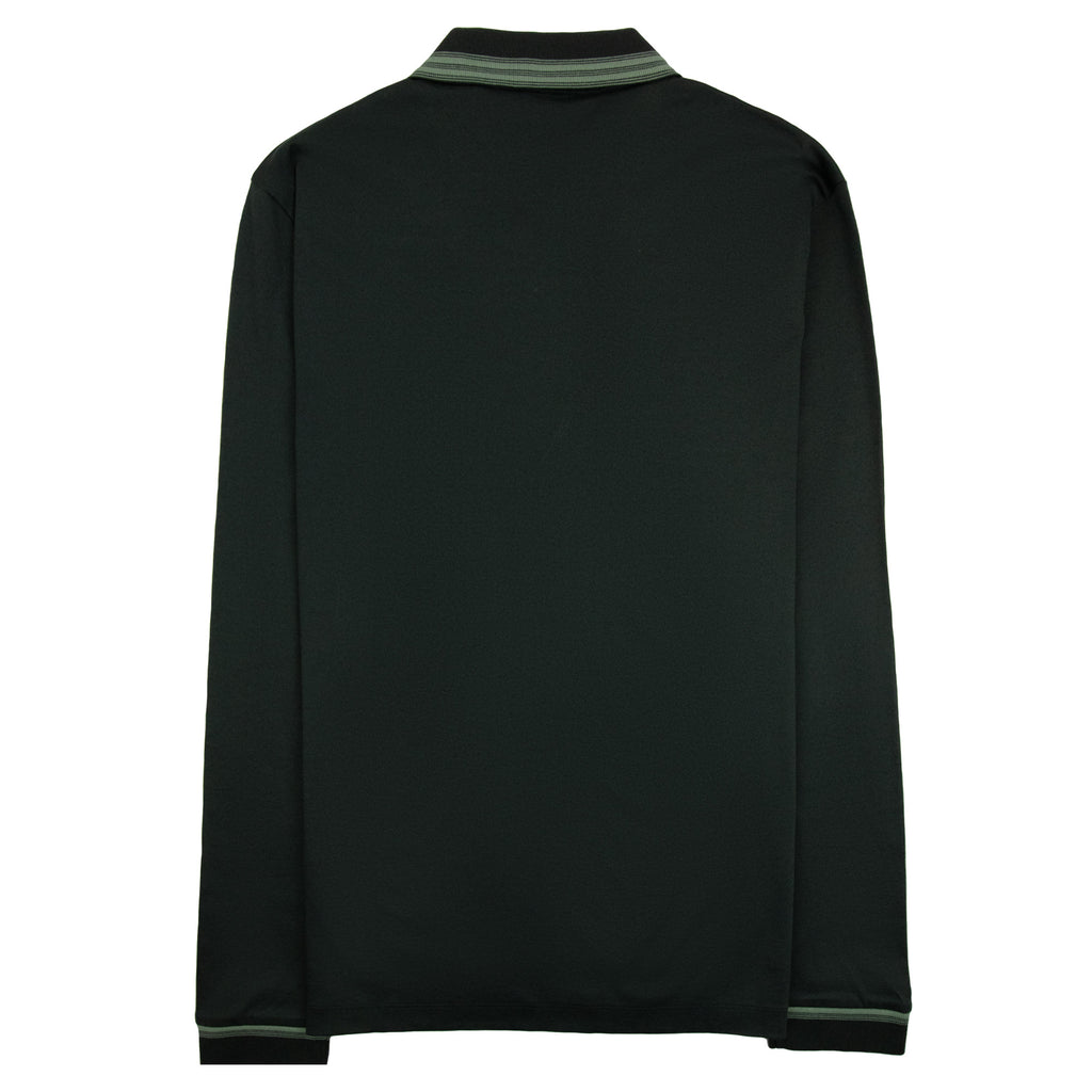 Hugo Boss H-PLEINS Long Sleeve Slim Fit Polo Green 348