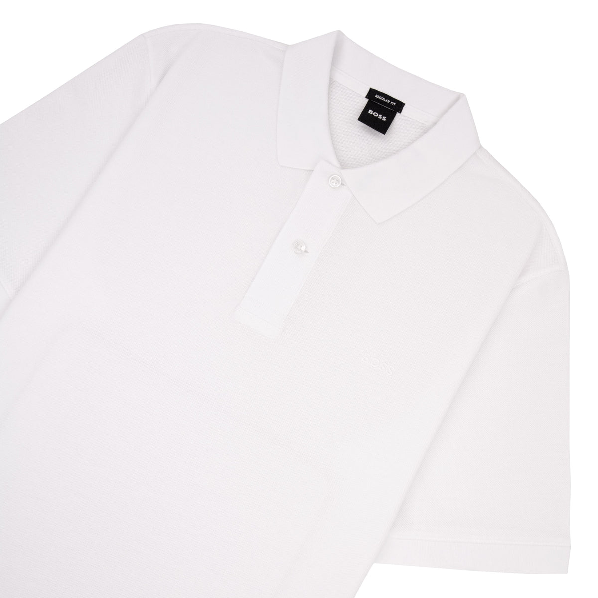 Hugo Boss Pallas Cotton Polo With Embroidered Logo White 100