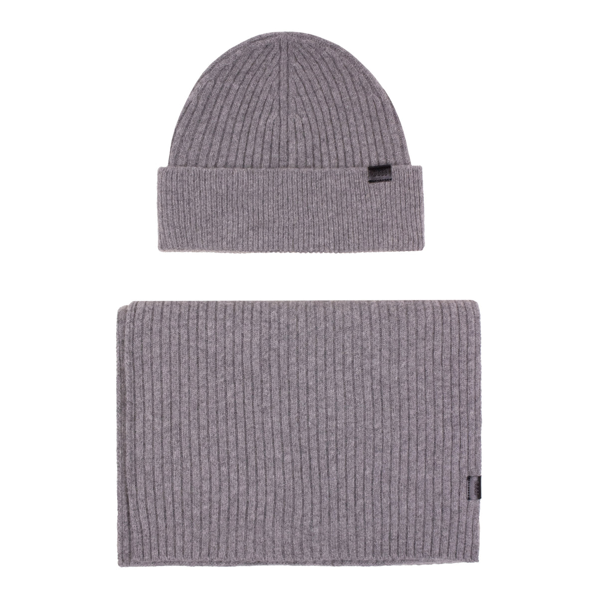Hugo Boss Gift-Boxed Hat and Scarf Set Silver 041