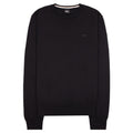 Hugo Boss Cotton Sweater With Embroidered Logo Black 001