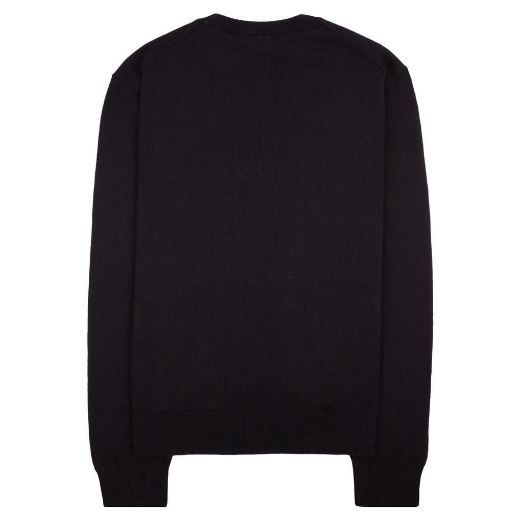 Hugo Boss Cotton Sweater With Embroidered Logo Black 001