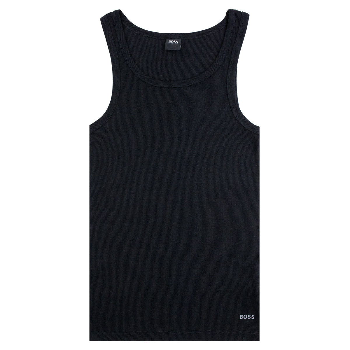 Hugo Boss Logo Cotton Tank Top BLACK 001