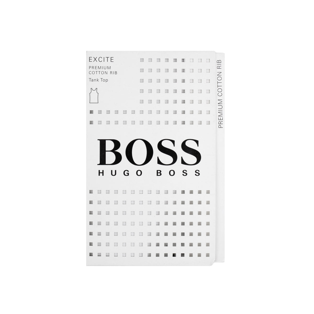 Hugo Boss Logo Cotton Tank Top WHITE 001