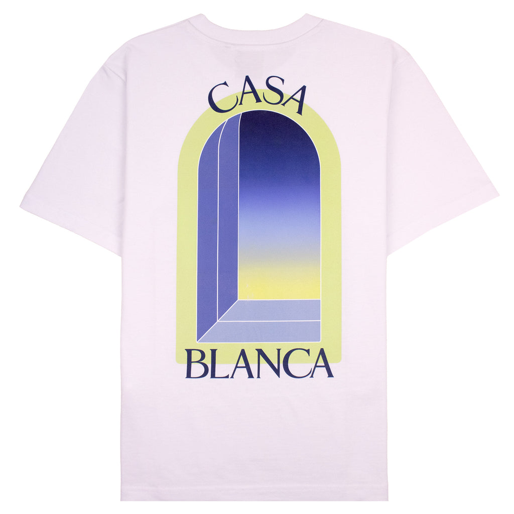Casablanca Arches Classic Short Sleeve T-Shirt White/Lime