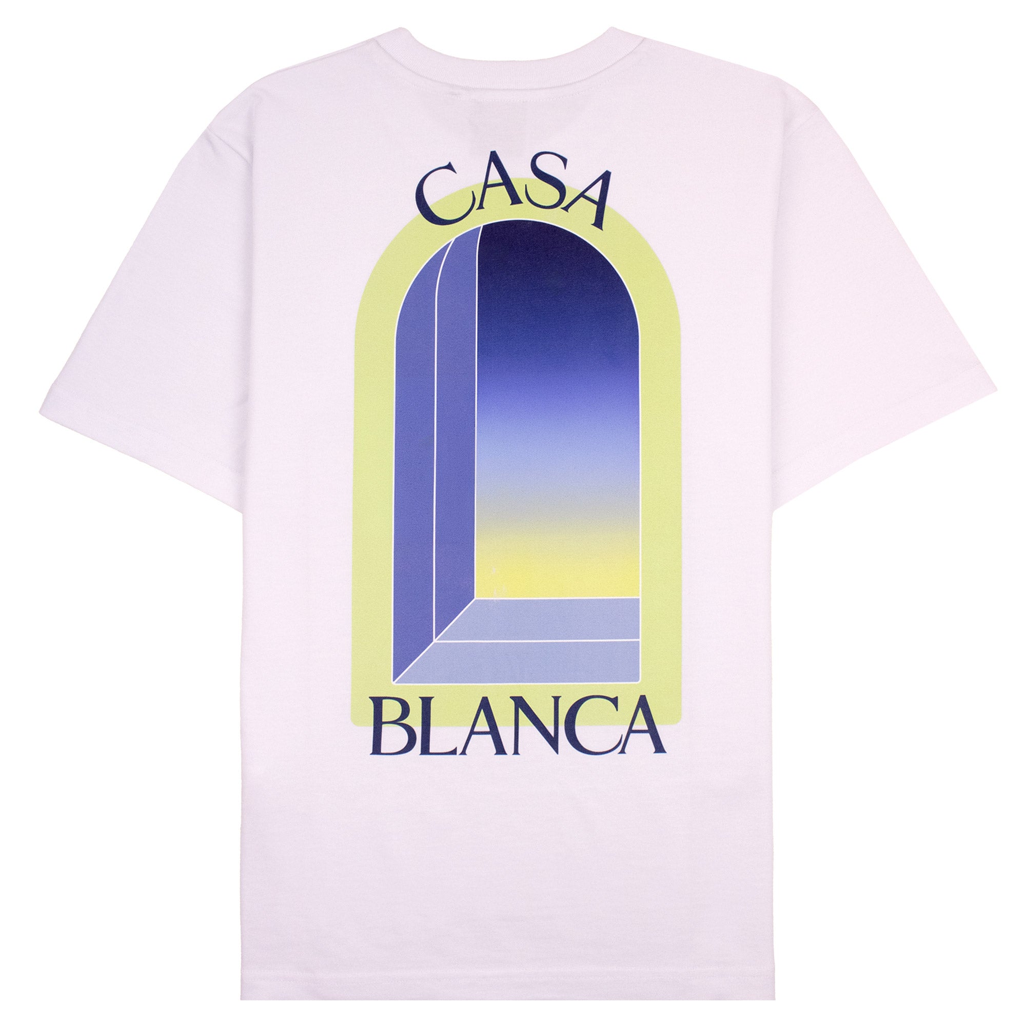 Casablanca Arches Classic Short Sleeve T-Shirt White/Lime