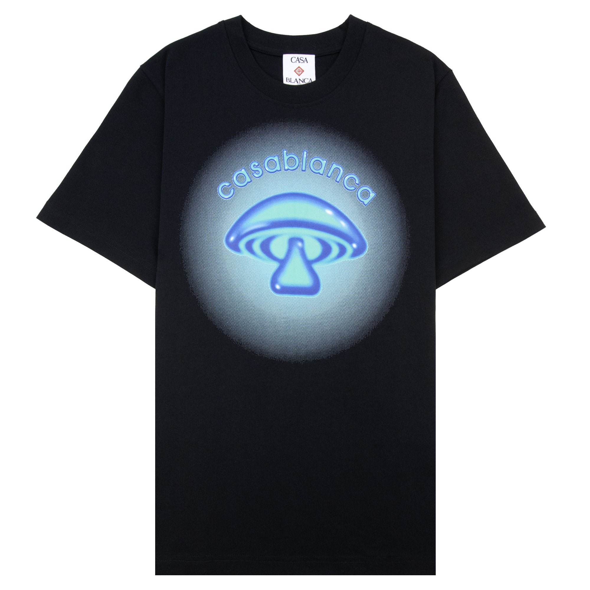 Casablanca Airbrush Mushroom Logo T-Shirt Black