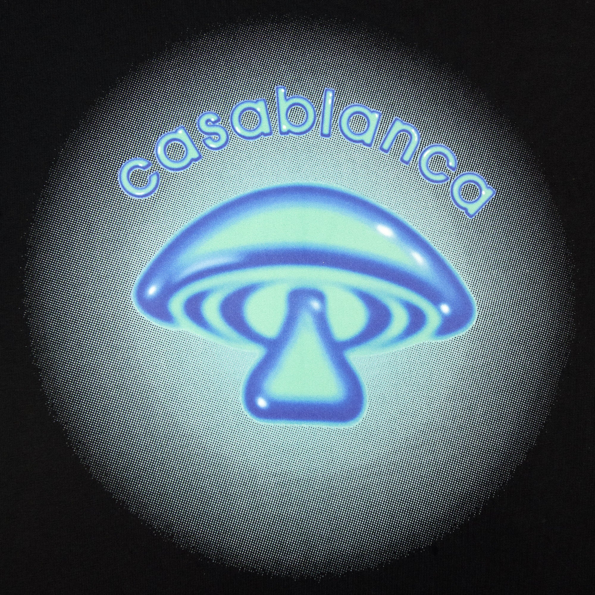 Casablanca Airbrush Mushroom Logo T-Shirt Black