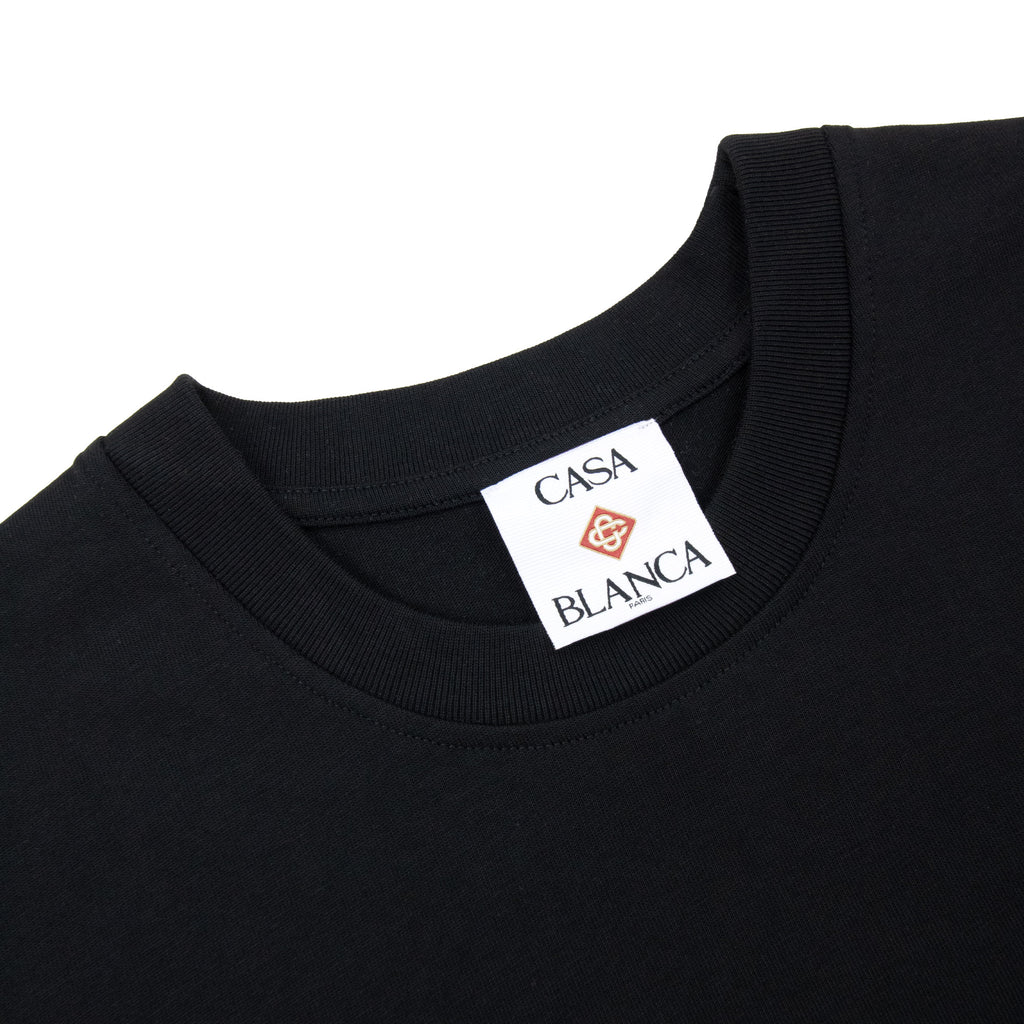 Casablanca Hotel Emblem Short Sleeve T-Shirt Black