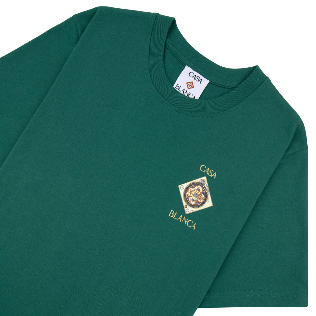 Casablanca Plafond Orne De Musique T-Shirt Green