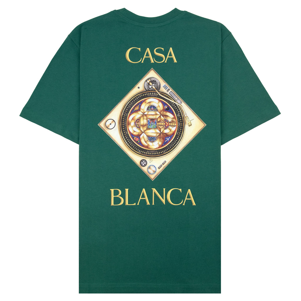 Casablanca Plafond Orne De Musique T-Shirt Green