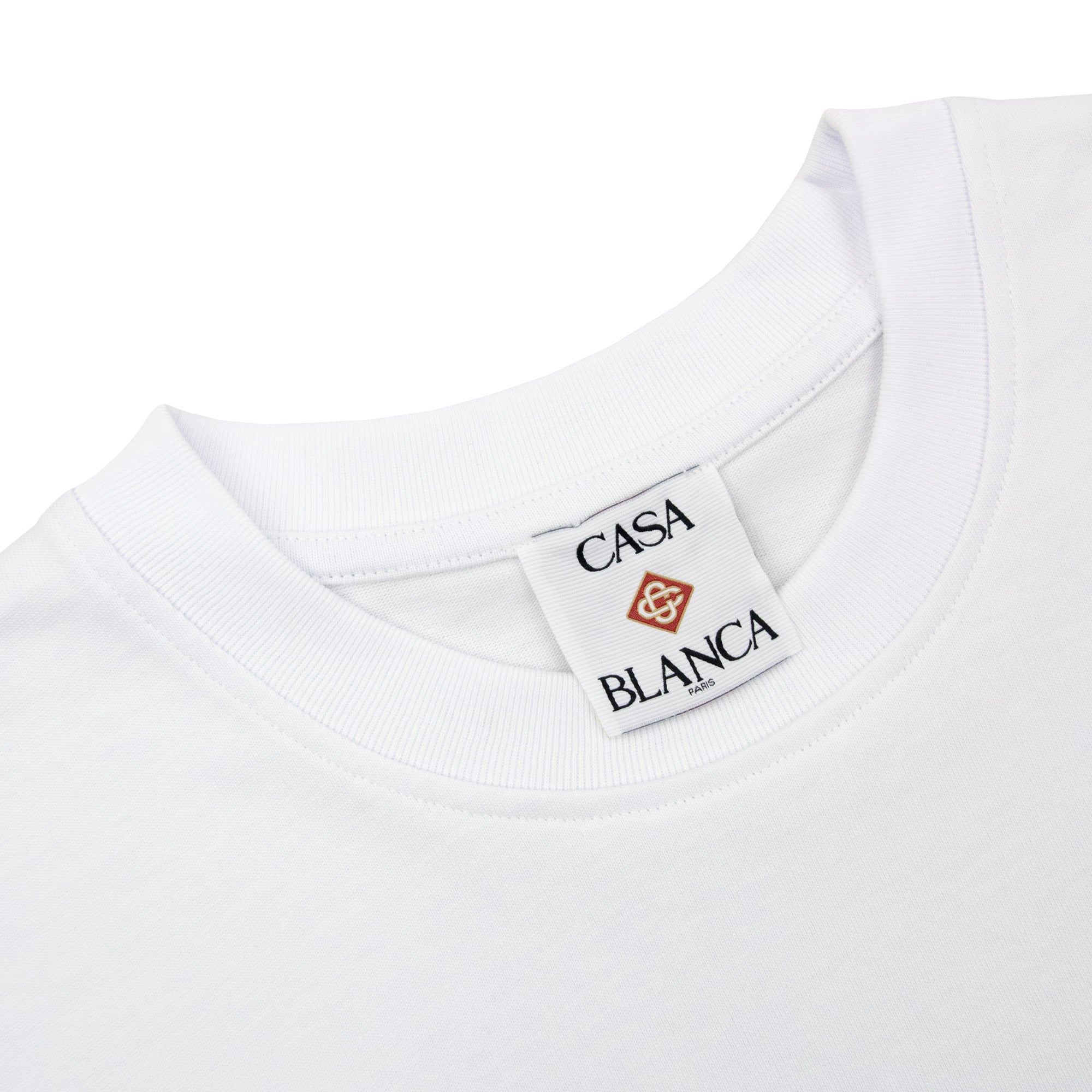 Casablanca Hotel Emblem Short Sleeve T-Shirt White