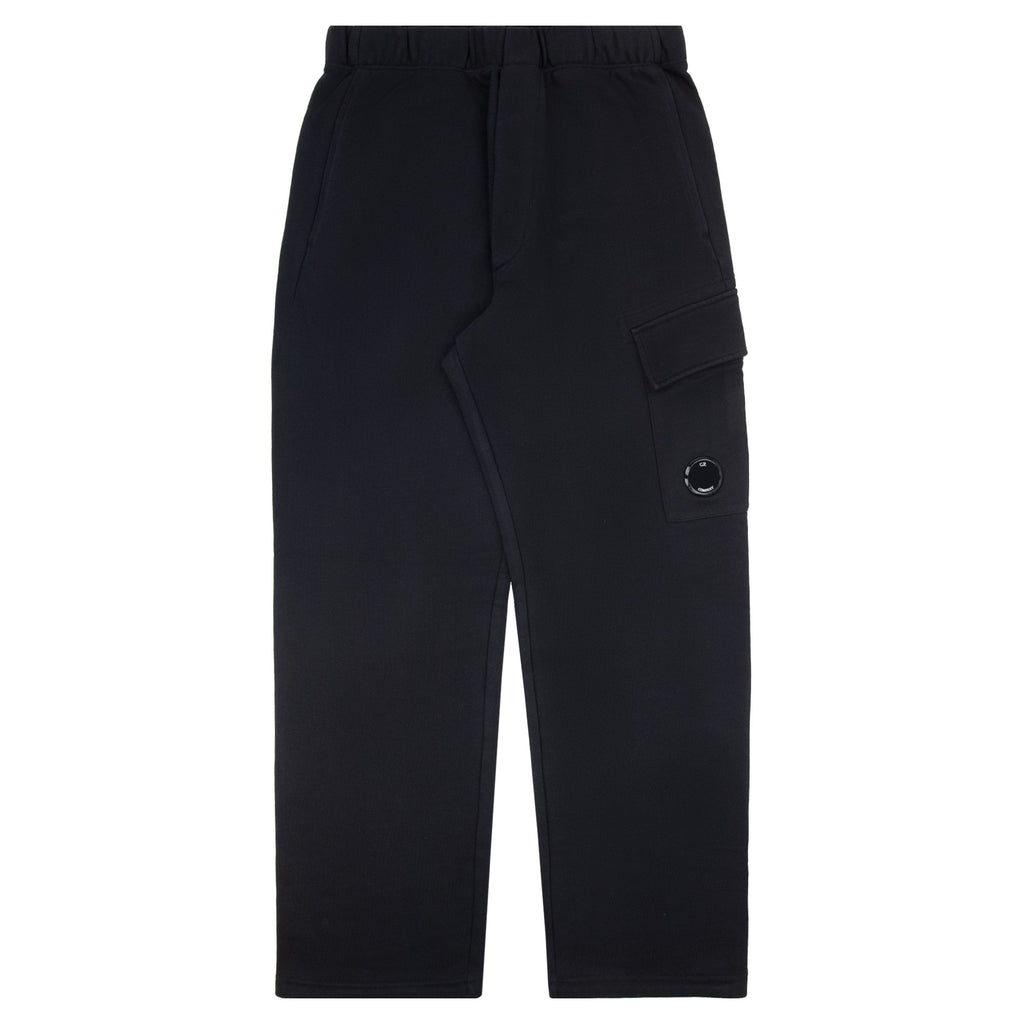 Cp Company Diagonal Raised Fleece Cargo Sweatpants Black 999