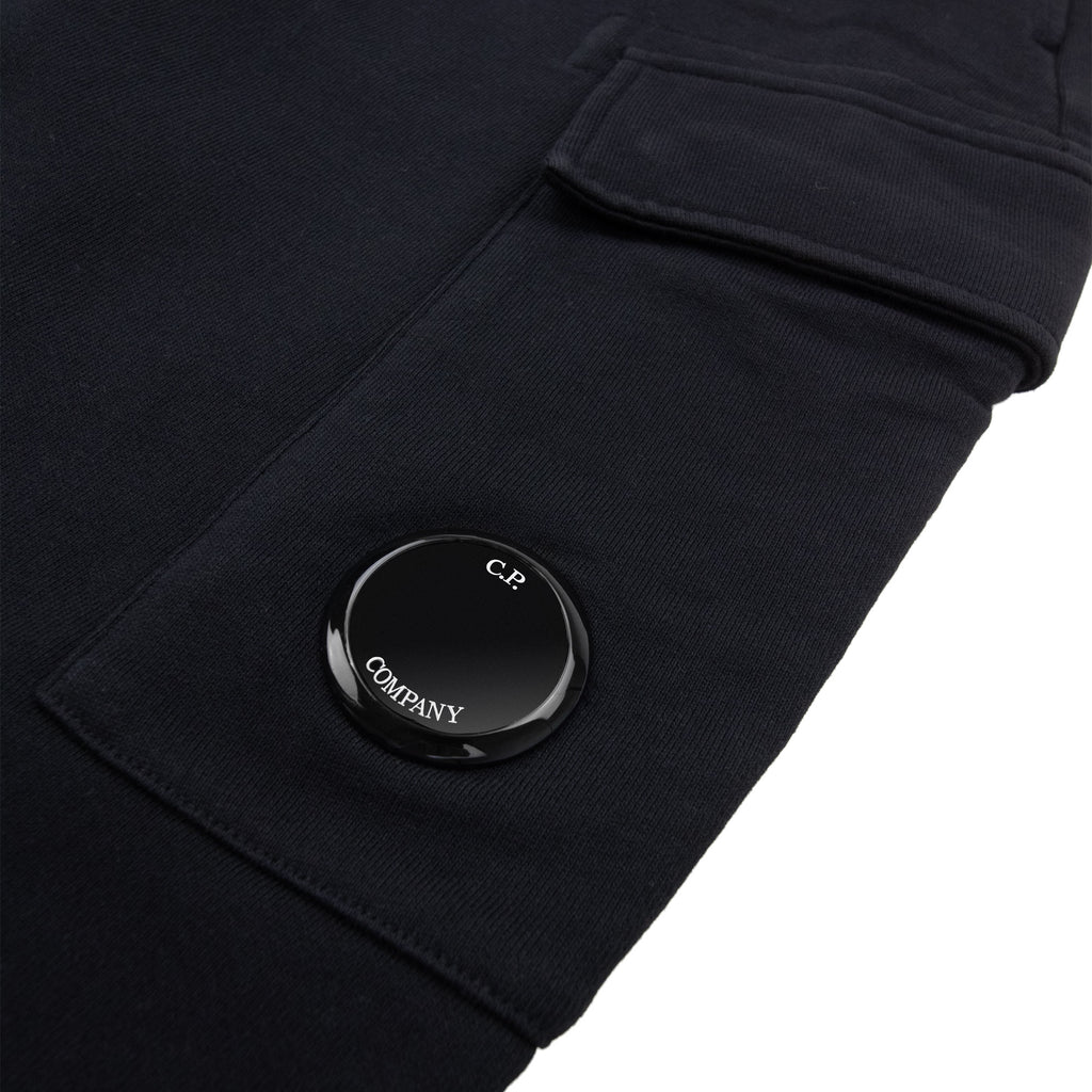 Cp Company Diagonal Raised Fleece Cargo Sweatpants Black 999