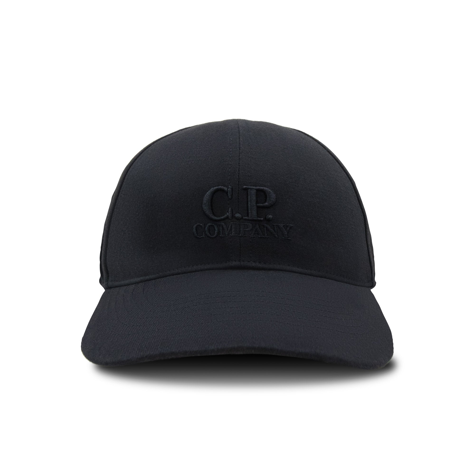 Cp Company Embroidered Logo Cap Black 999