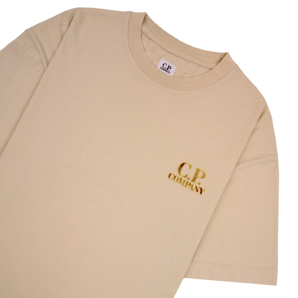 Cp Company 30/1 Jersey Comfort Logo T-Shirt FROZEN DEW 114