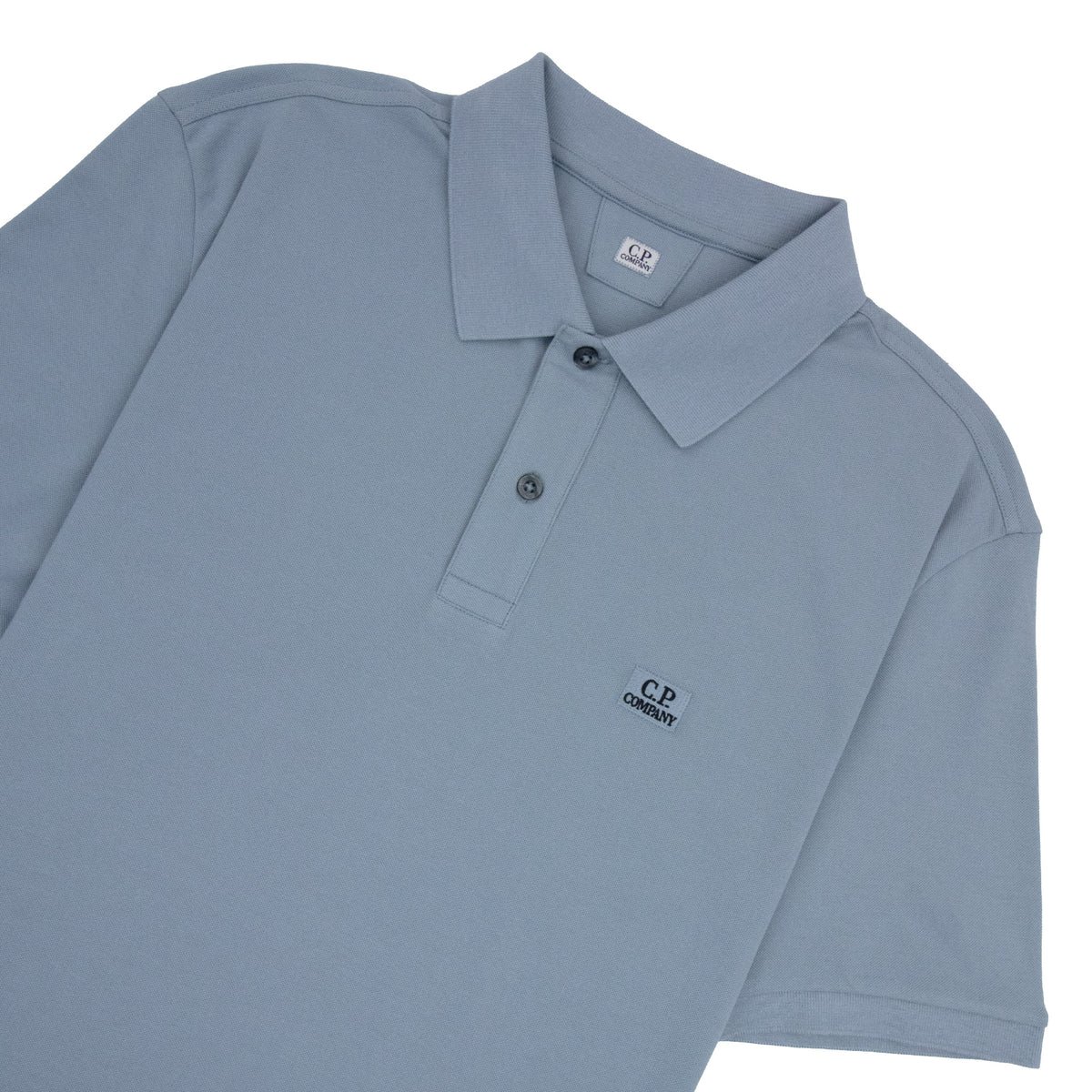 Cp Company Stretch Piquet Short Sleeve Polo BLUE 809