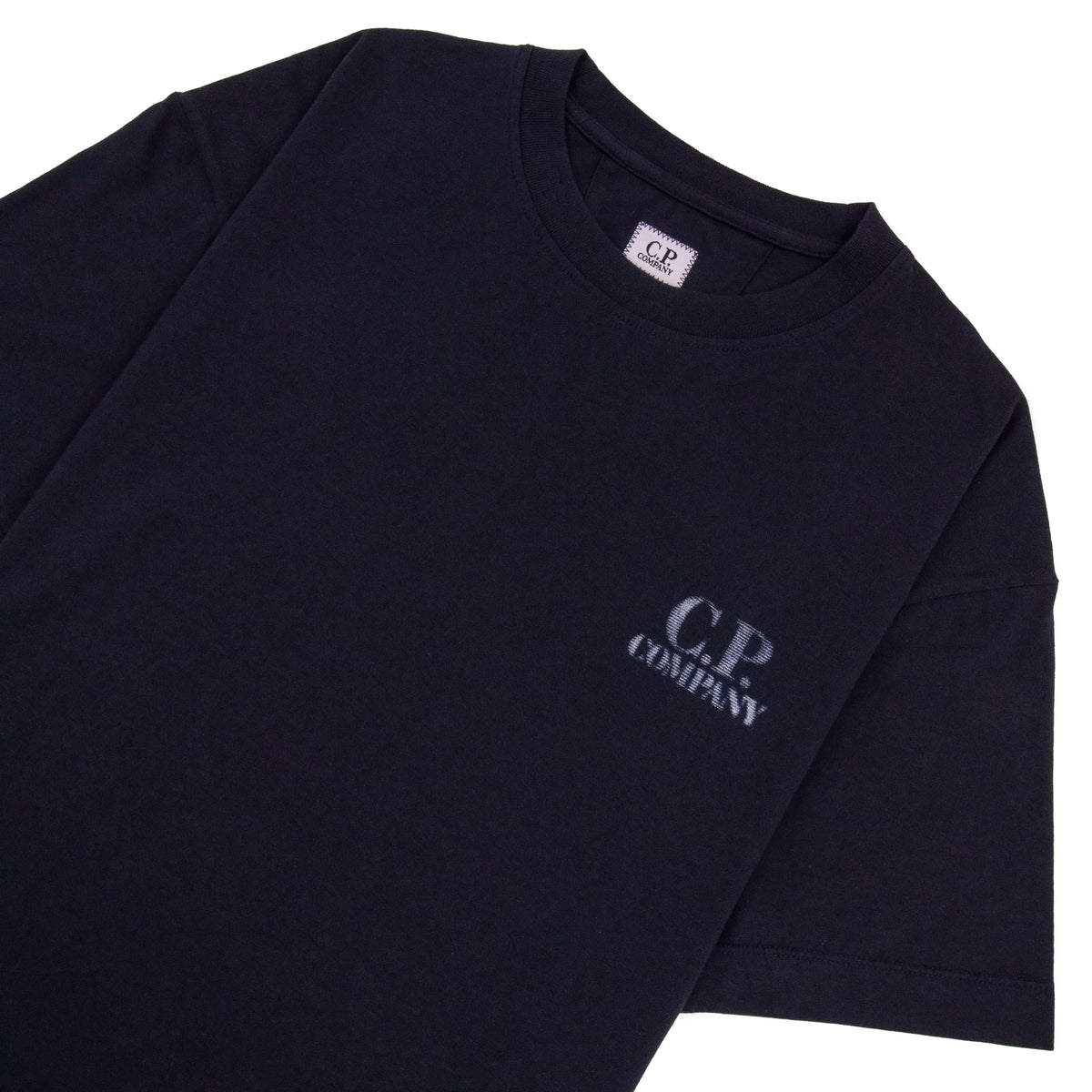 Cp Company 30/1 Jersey Comfort Logo T-Shirt NAVY 888