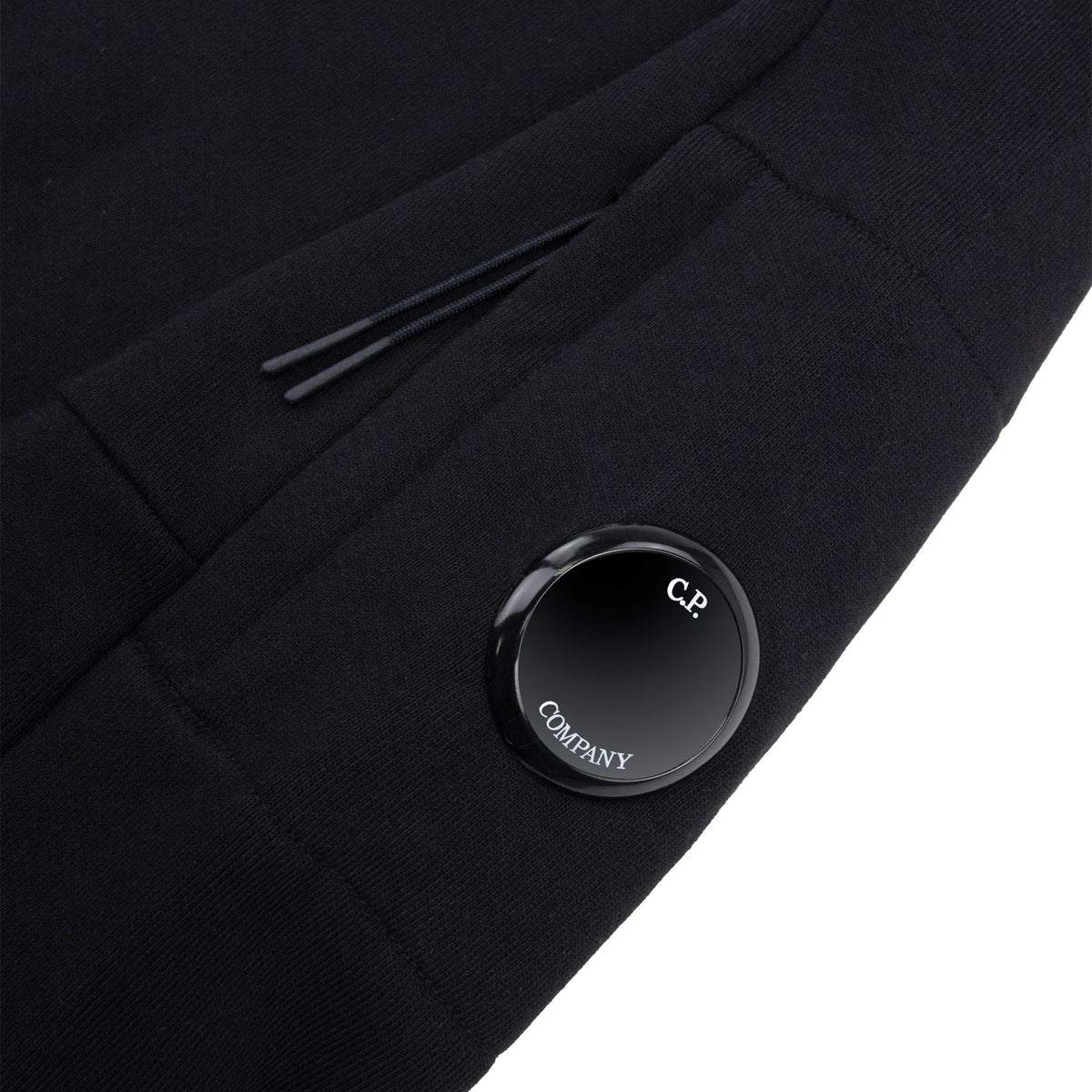 Cp Company Diagonal Raised Fleece Half Zip Lens Sweatshirt Black 999