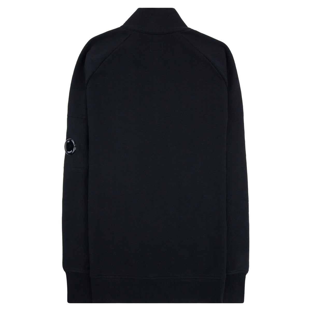 Cp Company Diagonal Raised Fleece Half Zip Lens Sweatshirt Black 999