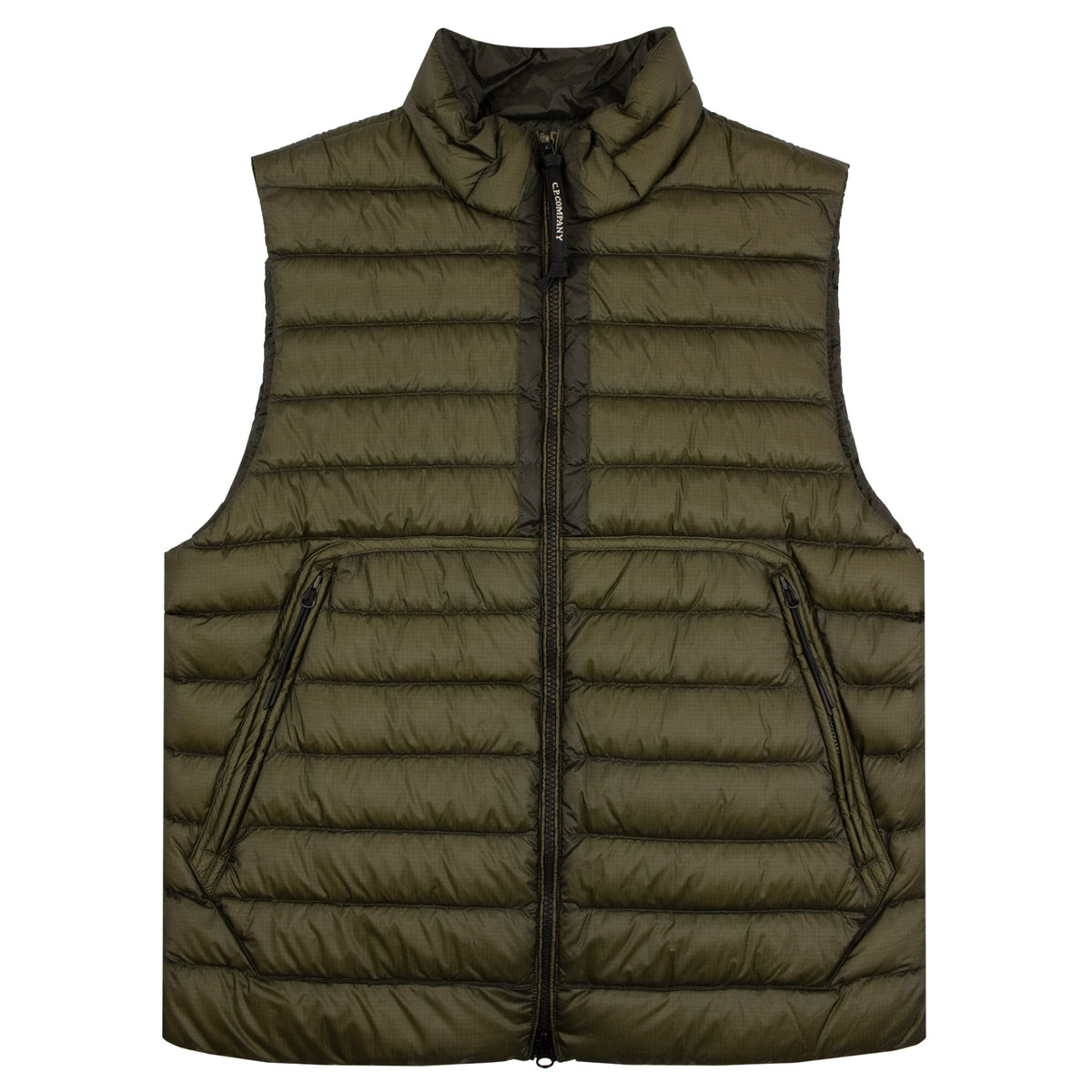 Cp Company D.D. Shell Down Lens Gilet Khaki 683