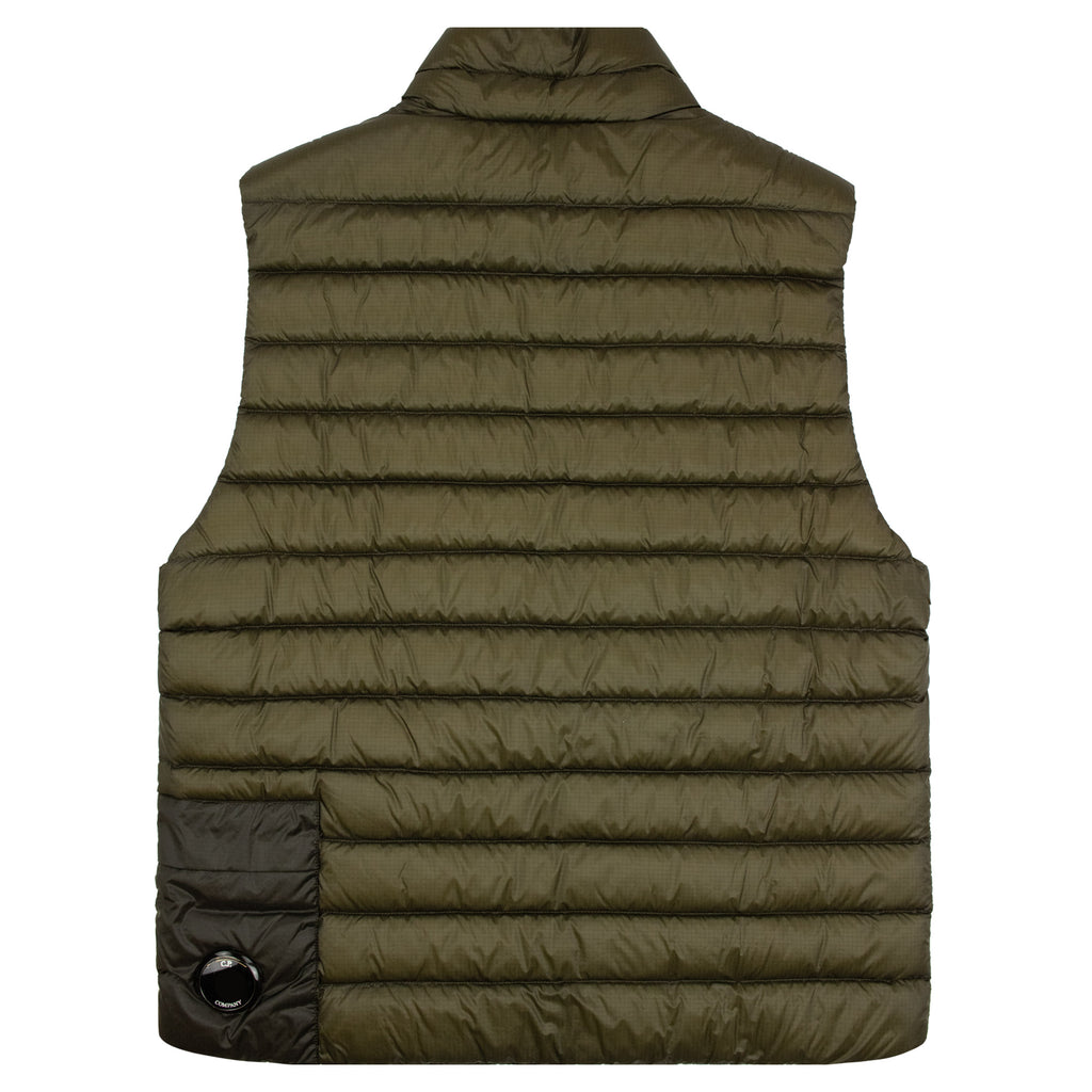 Cp Company D.D. Shell Down Lens Gilet Khaki 683