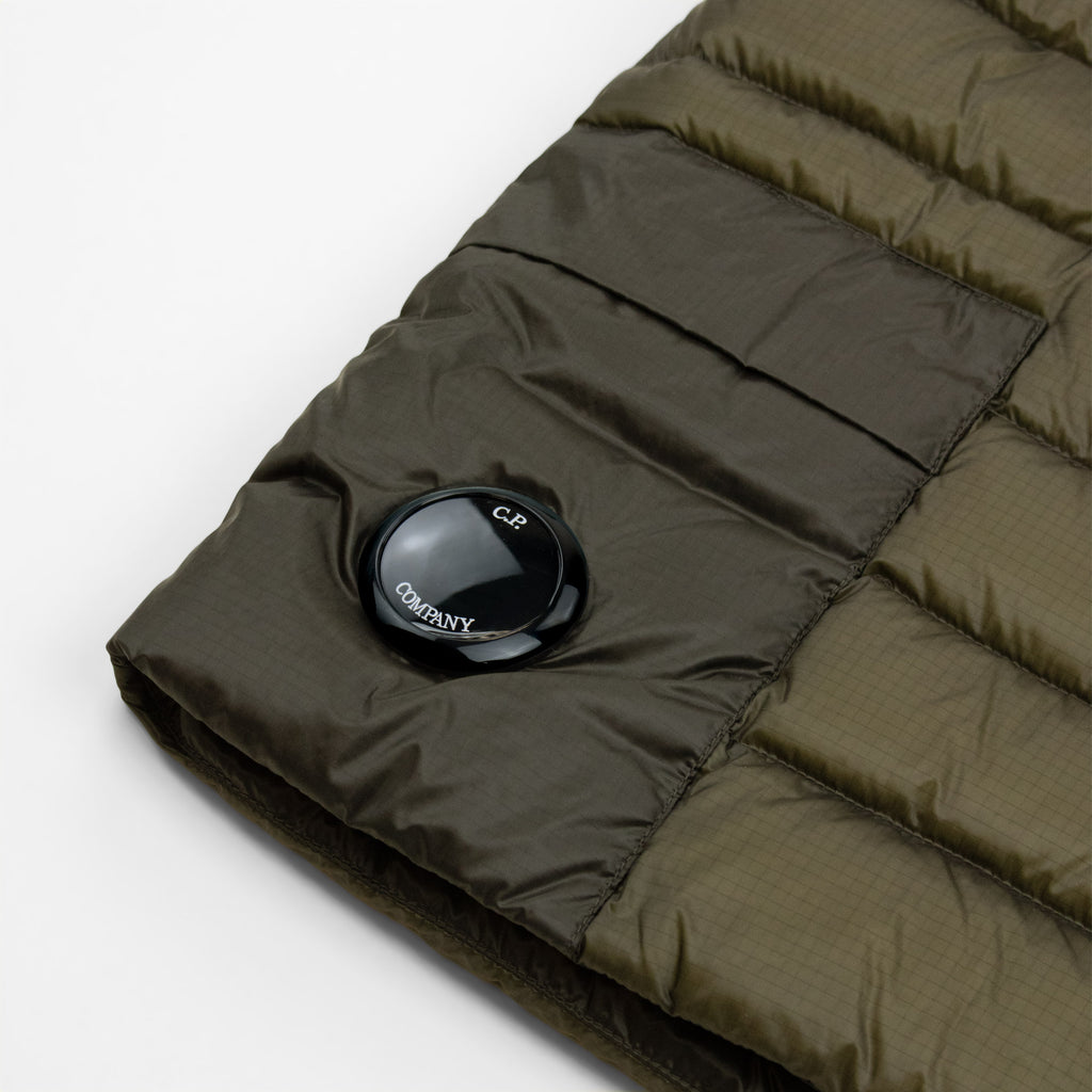 Cp Company D.D. Shell Down Lens Gilet Khaki 683
