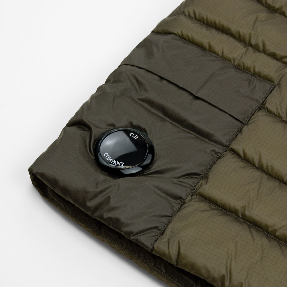 Cp Company D.D. Shell Down Lens Gilet Khaki 683