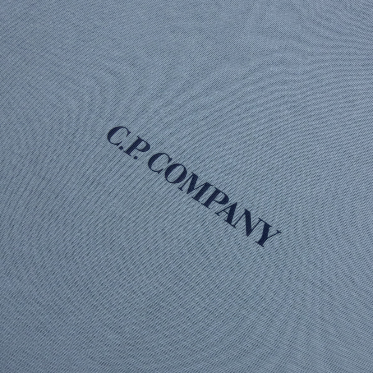 Cp Company 30/1 Jersey Short Sleeve Logo T-Shirt Blue 809