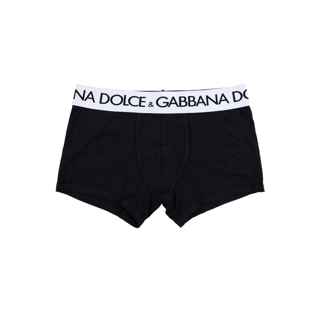Dolce & Gabbana Two Way Stretch Cotton Boxers BLACK