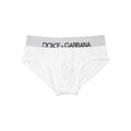 Dolce & Gabbana Logo Stretch Cotton Briefs WHITE