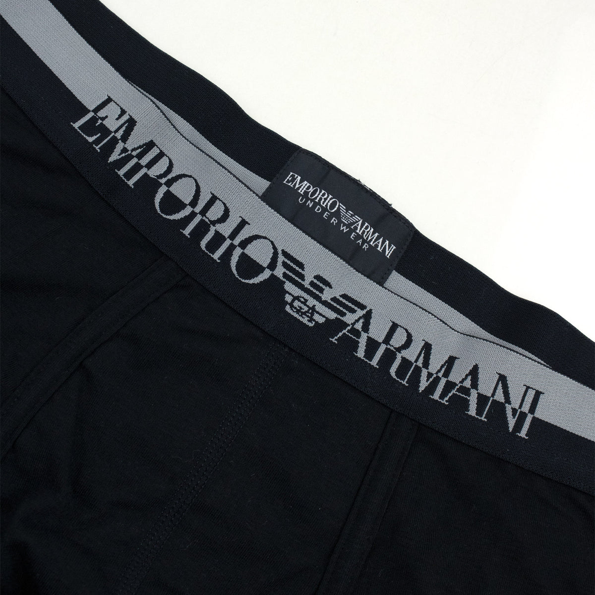 Emporio Armani Eagle Logo Boxer Shorts BLACK/GREY