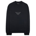 Emporio Armani Eagle Logo Double Jersey Sweatshirt Black
