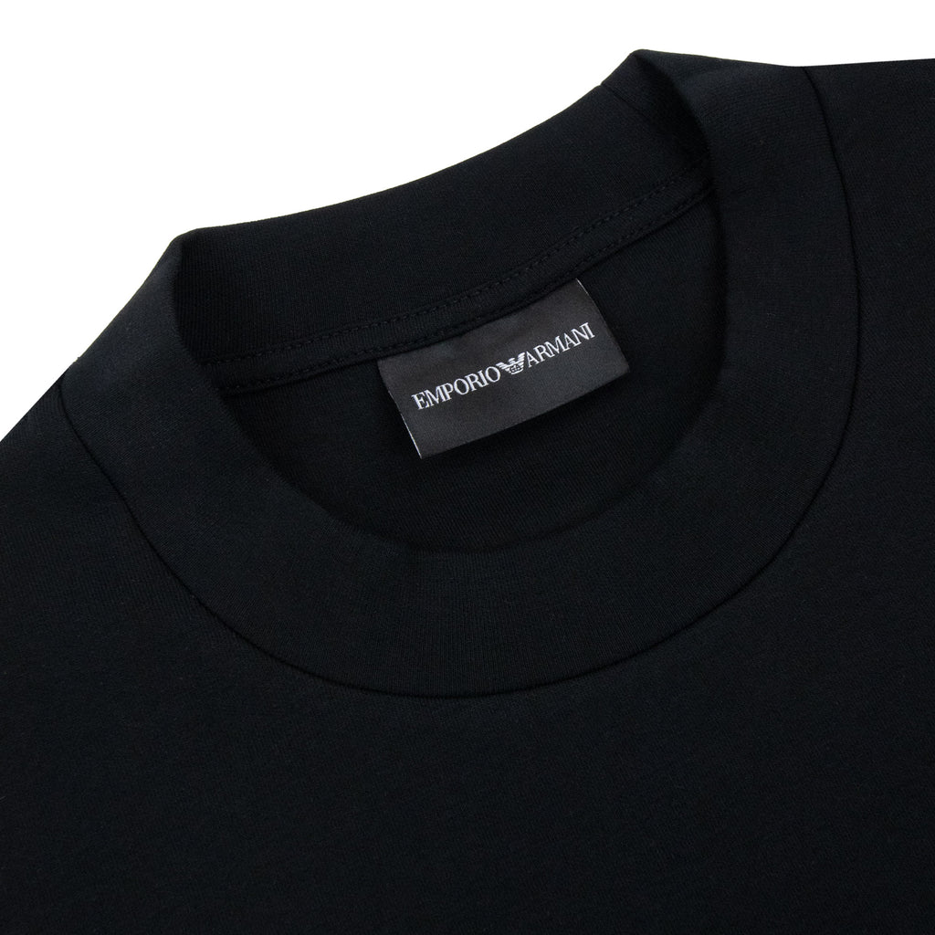Emporio Armani Eagle Logo Double Jersey Sweatshirt Black