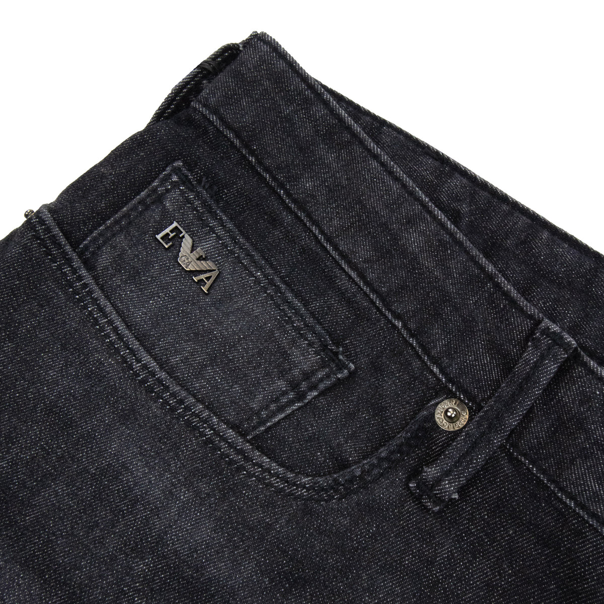 Emporio Armani J06 Slim Fit Low Waist Tight Leg Jeans Medium Grey