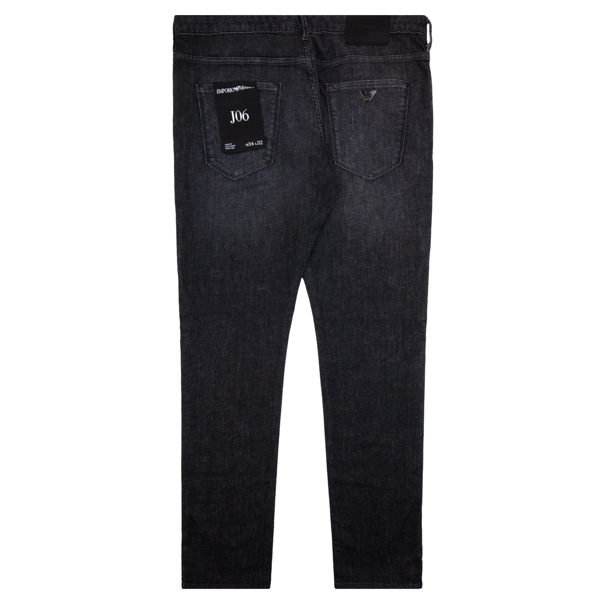 Emporio Armani J06 Slim Fit Low Waist Tight Leg Jeans Medium Grey