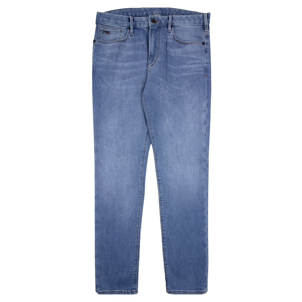 Emporio Armani J06 Slim Fit Low Waist Tight Leg Jean Light Blue