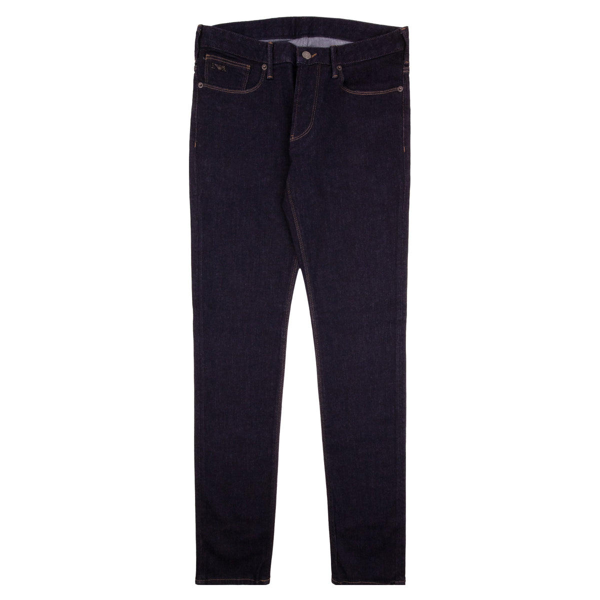 Emporio Armani J06 Slim Fit Low Waist Thight Leg Jean Blue Denim