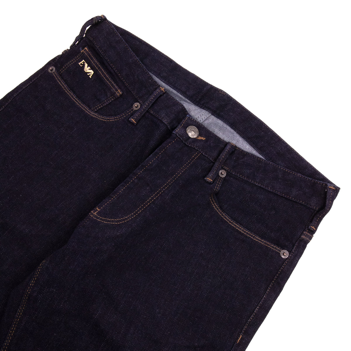 Emporio Armani J06 Slim Fit Low Waist Thight Leg Jean Blue Denim