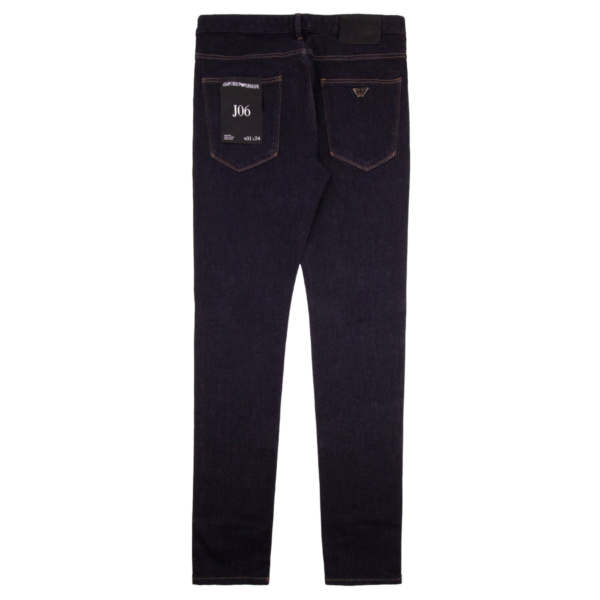 Emporio Armani J06 Slim Fit Low Waist Thight Leg Jean Blue Denim