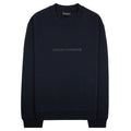 Emporio Armani EA Logo Dynamic Double Jersey Sweatshirt Navy
