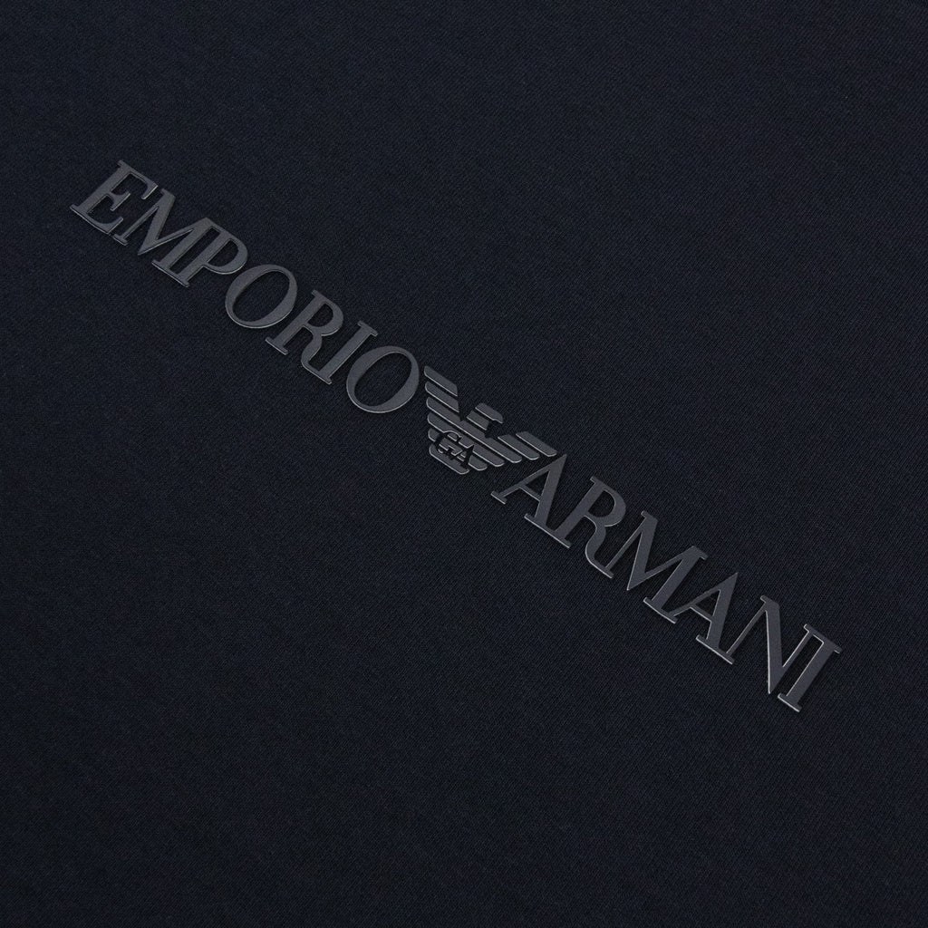 Emporio Armani EA Logo Dynamic Double Jersey Sweatshirt Navy